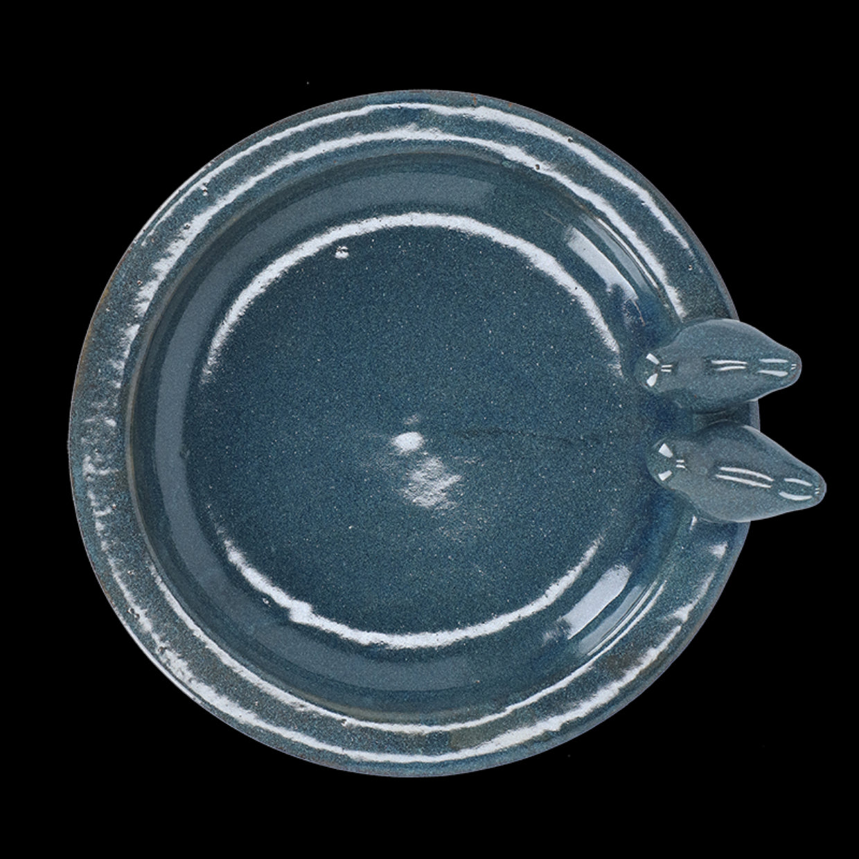 Esschert Design FB488 Petrol Round Bird Bath Blue