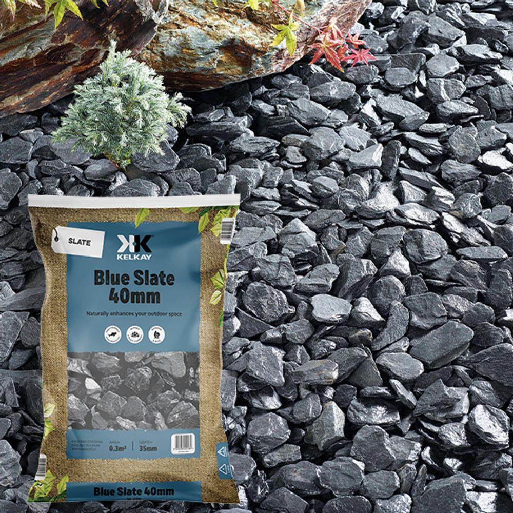 Kelkay 7016 Blue Slate 40mm Slates Bulk Bag
