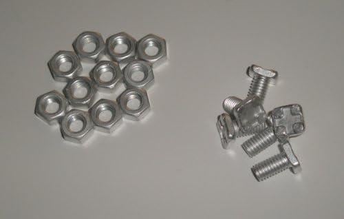Cruciform Square Head Aluminium Bolts with Nuts - 50/100