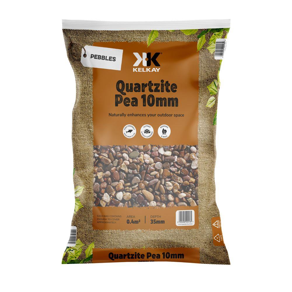 Kelkay 7024 Quartzite Pea 10mm Pebbles Bulk Bag