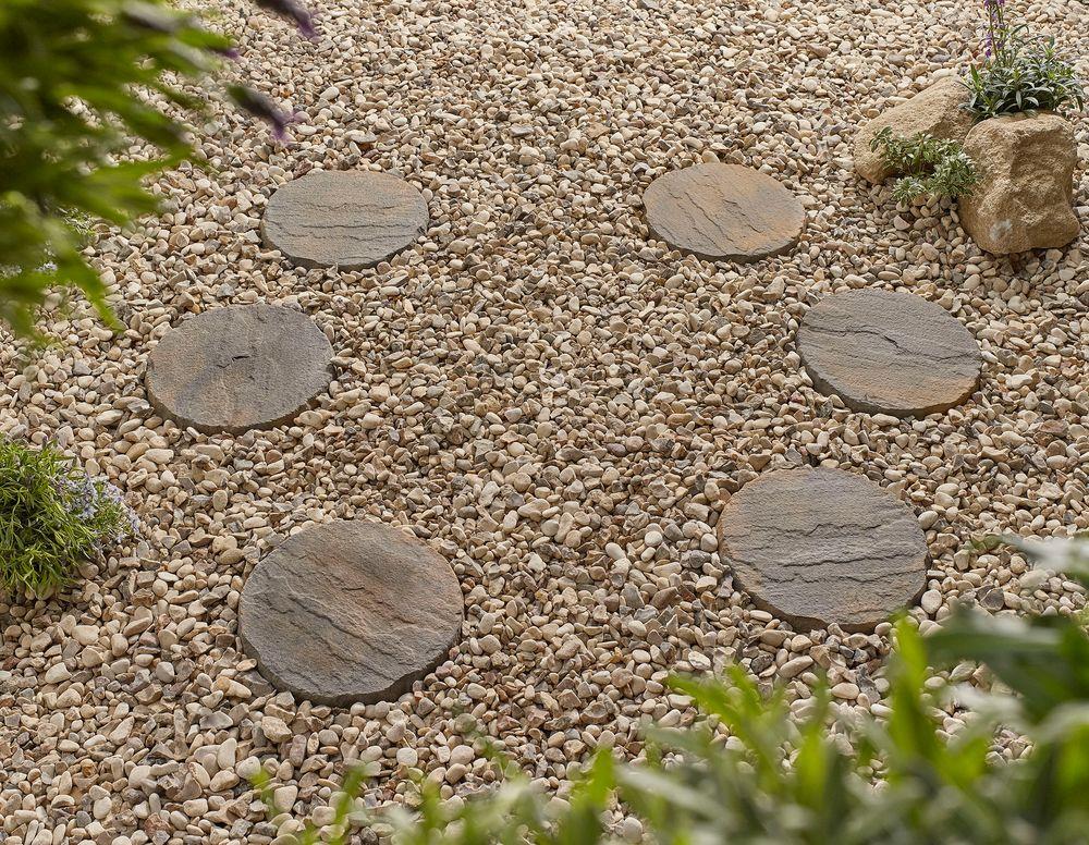 Kelkay Keldale Stepping Stone 300mm 450mm - Graphite, York Gold, Antique, Weathered Stone - Pack of 56