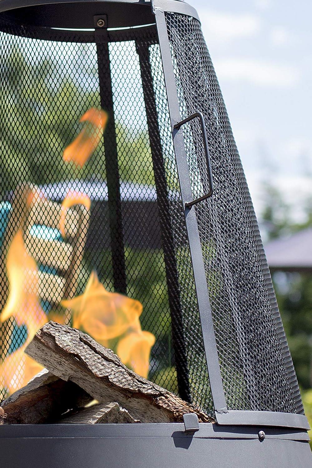 La Hacienda 56138 Mesh Colorado XL Steel Chimenea 160cm