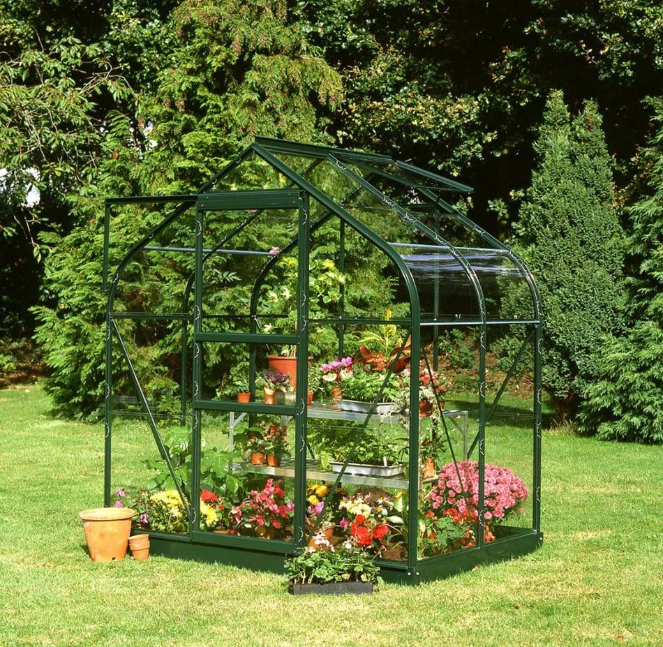 Halls SUPREME 64 6ft x 4ft Green Greenhouse