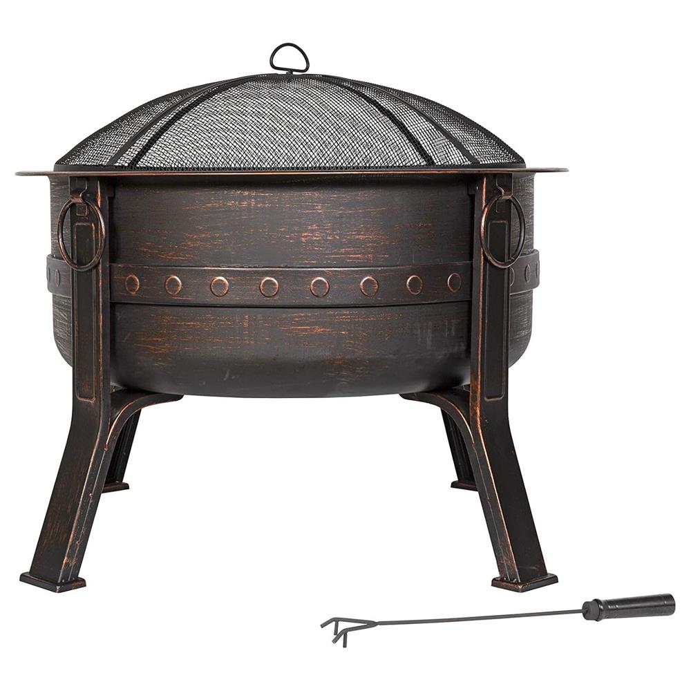 La Hacienda 58528 Brava Steel Banded Firepit