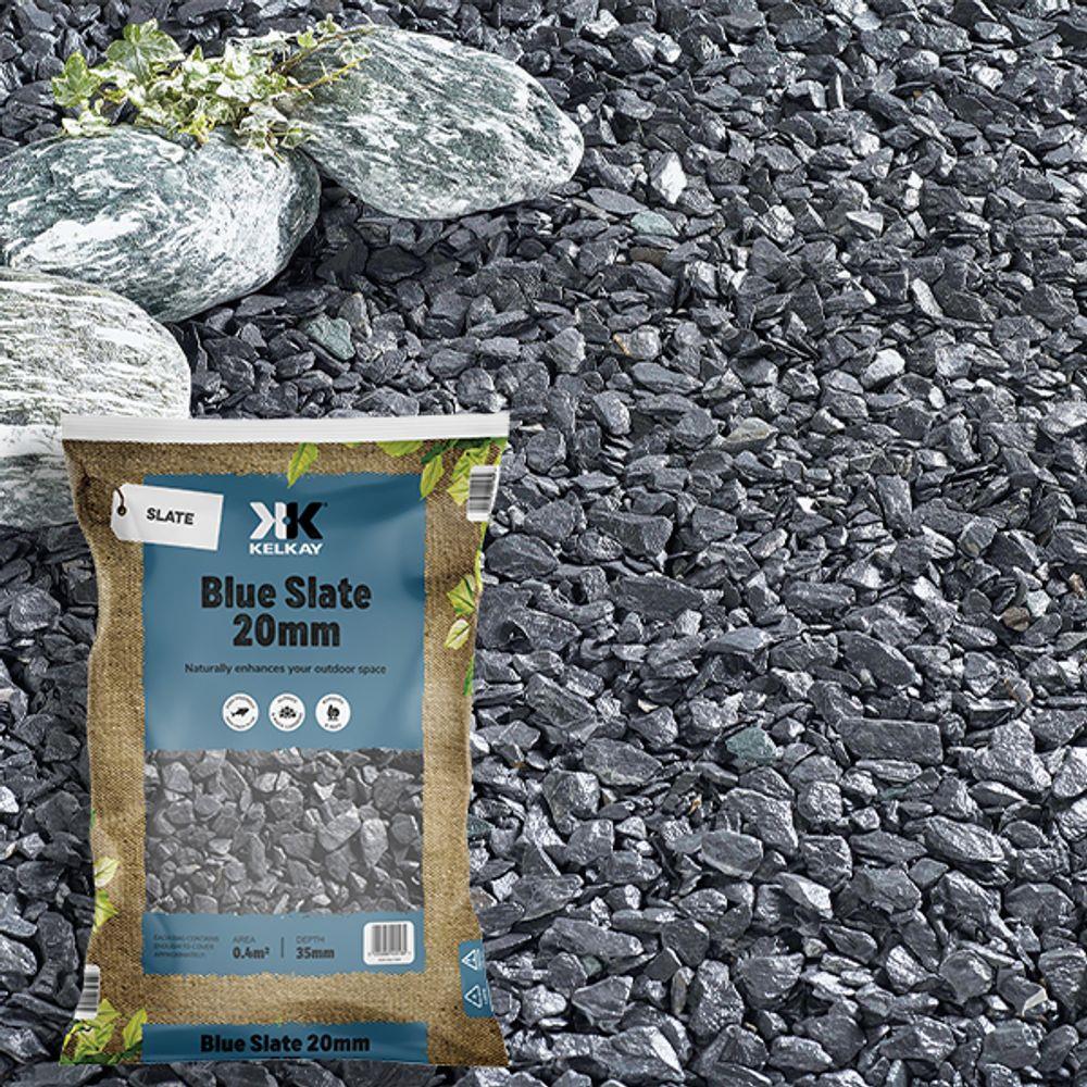 Kelkay 7045 Blue Slate 20mm Slates Bulk Bag