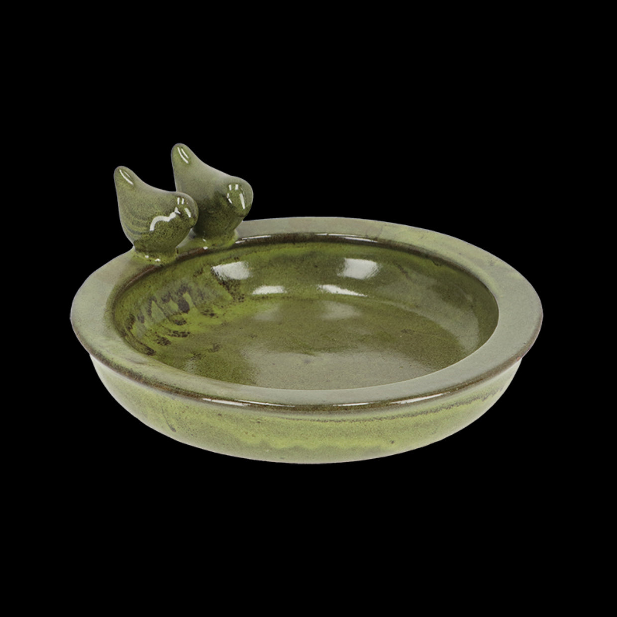 Esschert Design FB489 Green Round Bird Bath
