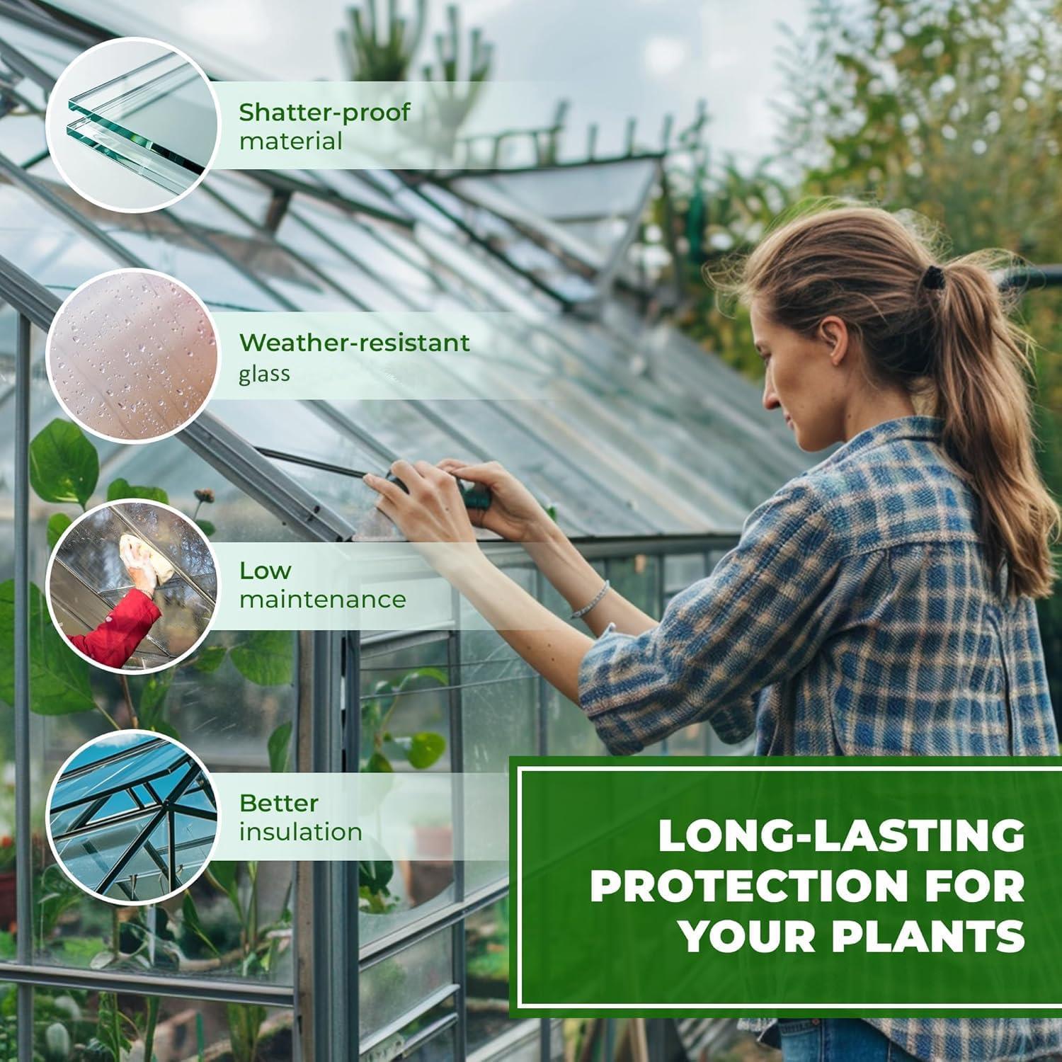 1x 4mm Replacement Glass Pane - 610 x 234 mm