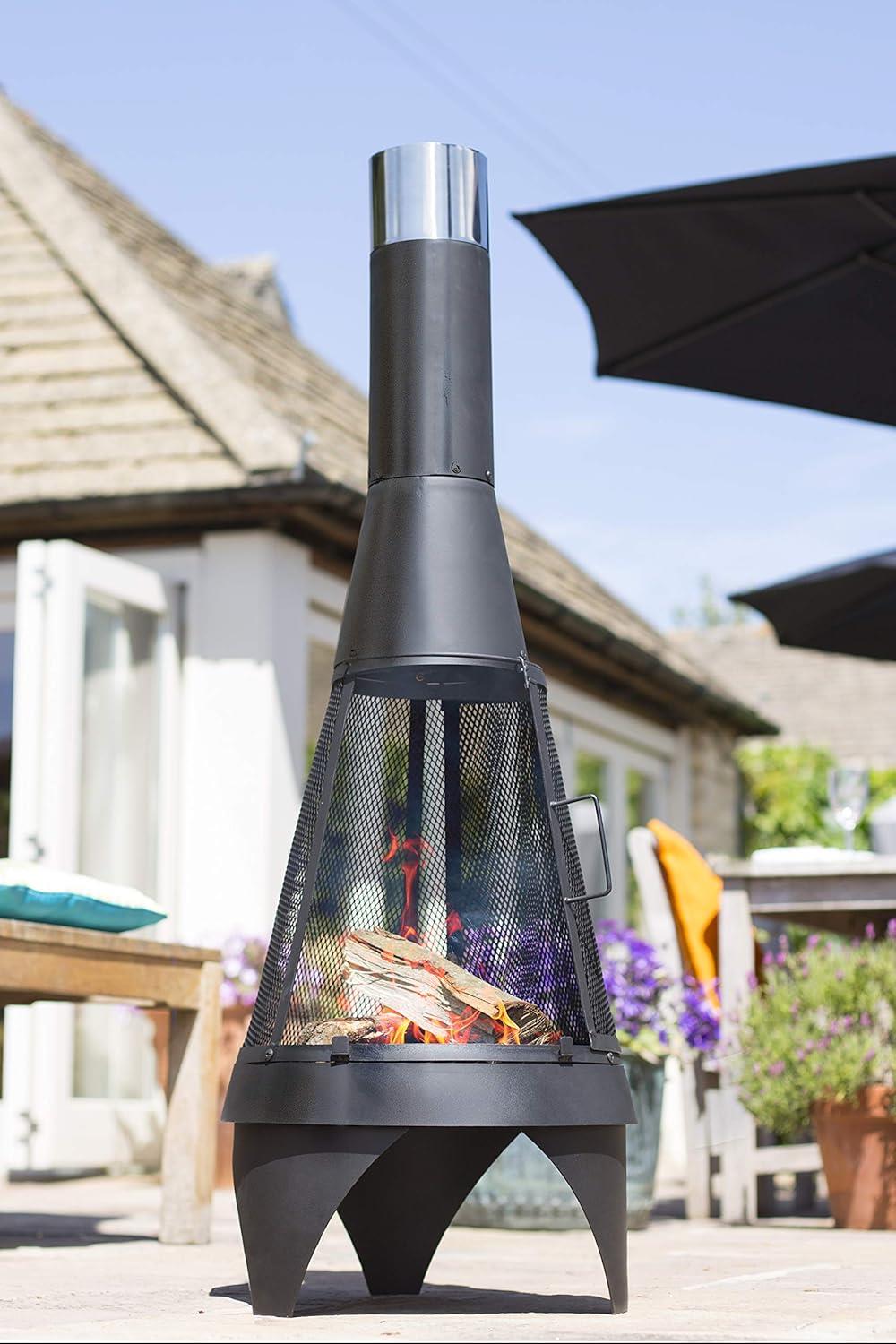 La Hacienda 56137 Mesh Colorado Medium Steel Chimenea 125cm