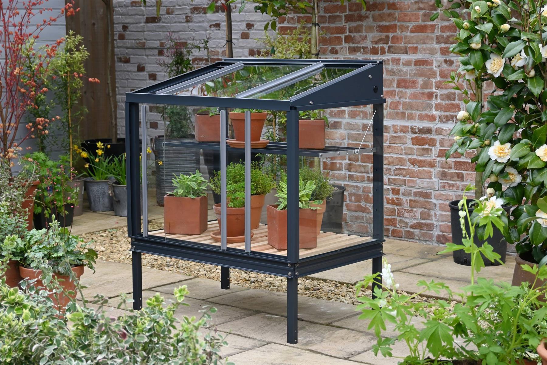 Herb House - Frame & Shelves Anthracite