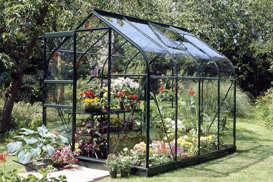 Halls SUPREME 68 6ft x 8ft Green Greenhouses