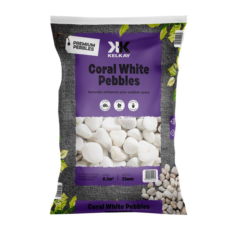 Kelkay 7043 Coral White Pebbles Bulk Bag