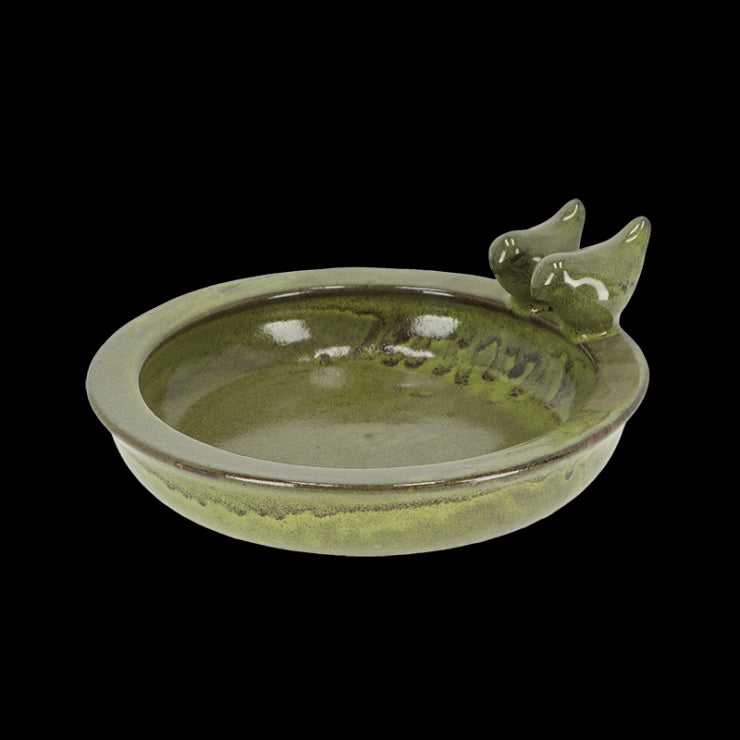 Esschert Design FB489 Green Round Bird Bath