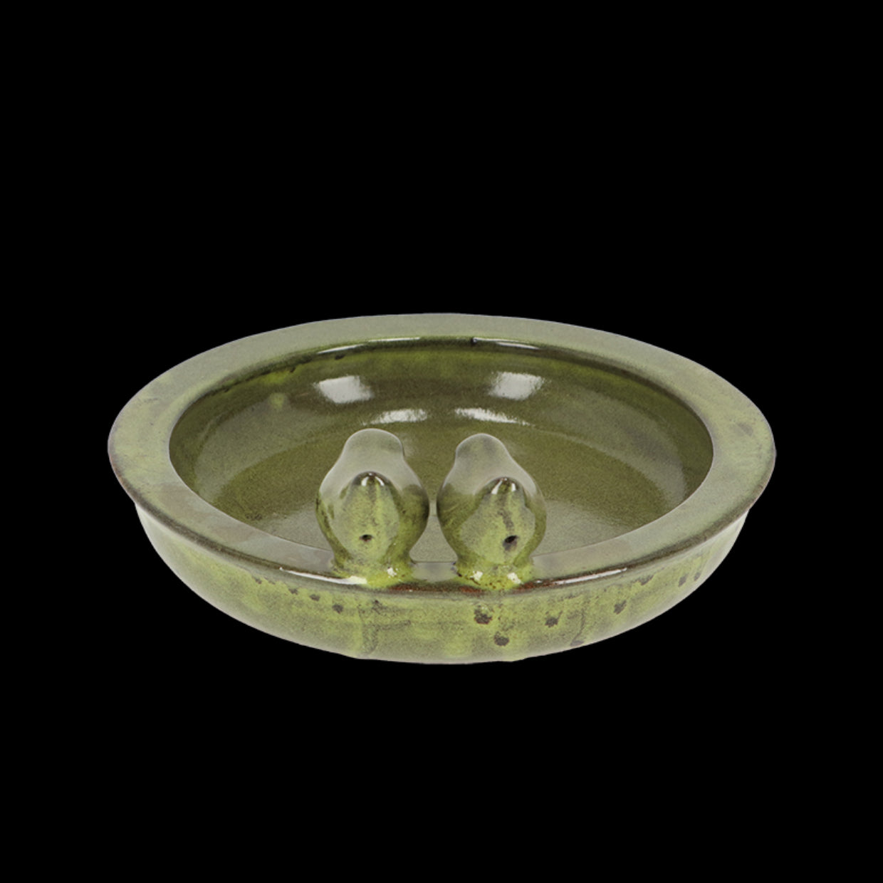 Esschert Design FB489 Green Round Bird Bath