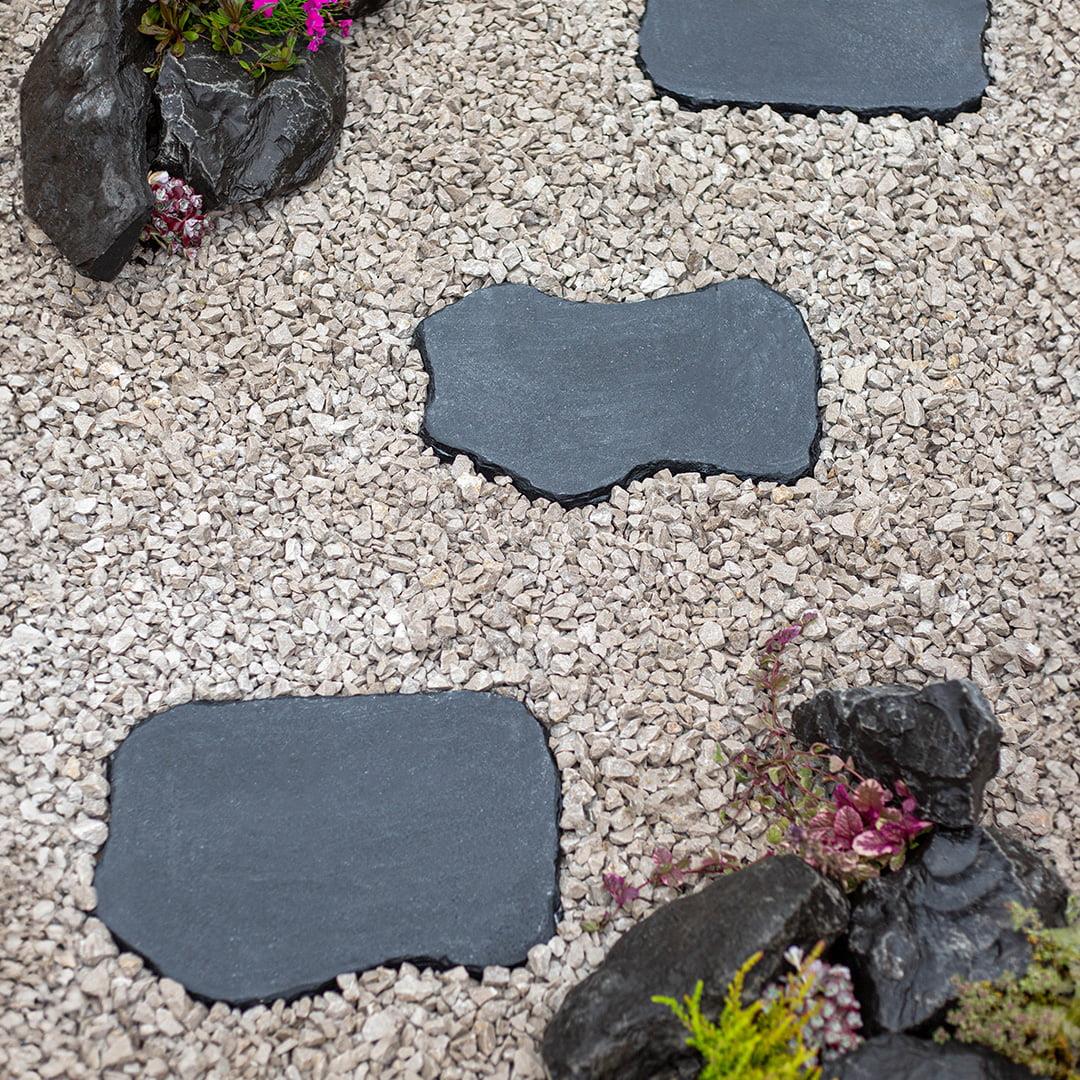 Kelkay Natural Random Stepping Stone 400 x 300mm or 600 x 400mm Charcoal, Lakefell
