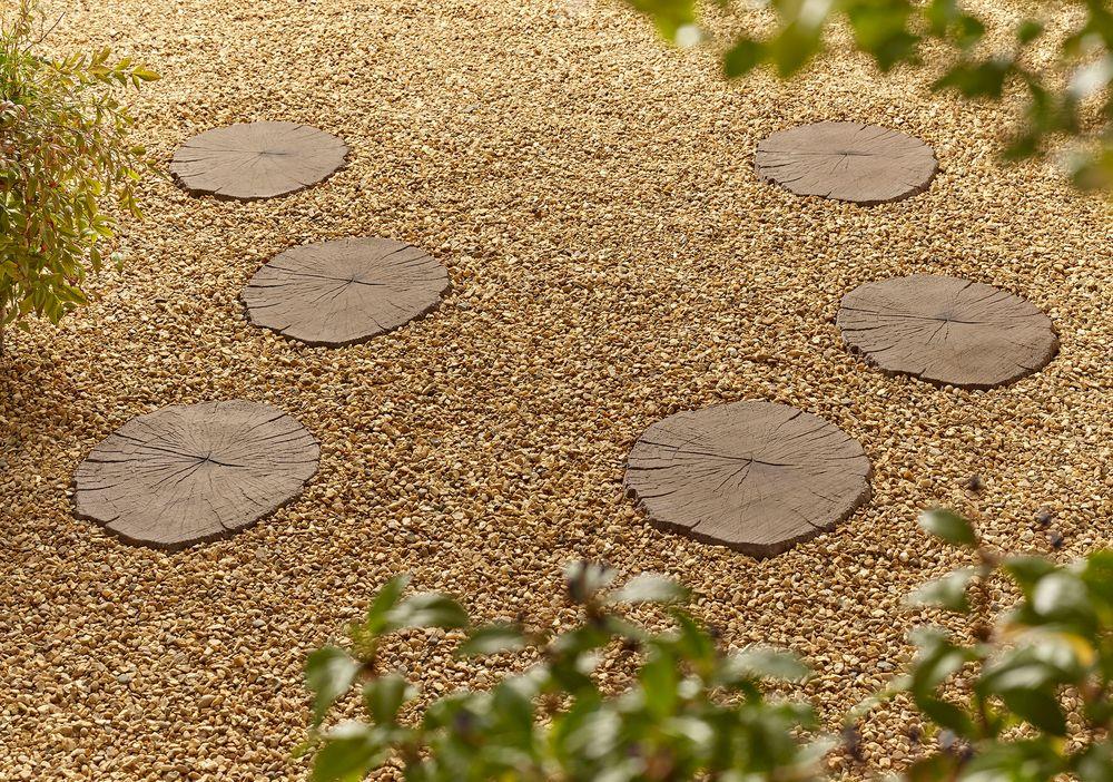 Kelkay Timber Stepping Stone 400mm Brown, Graphite - Pack of 48