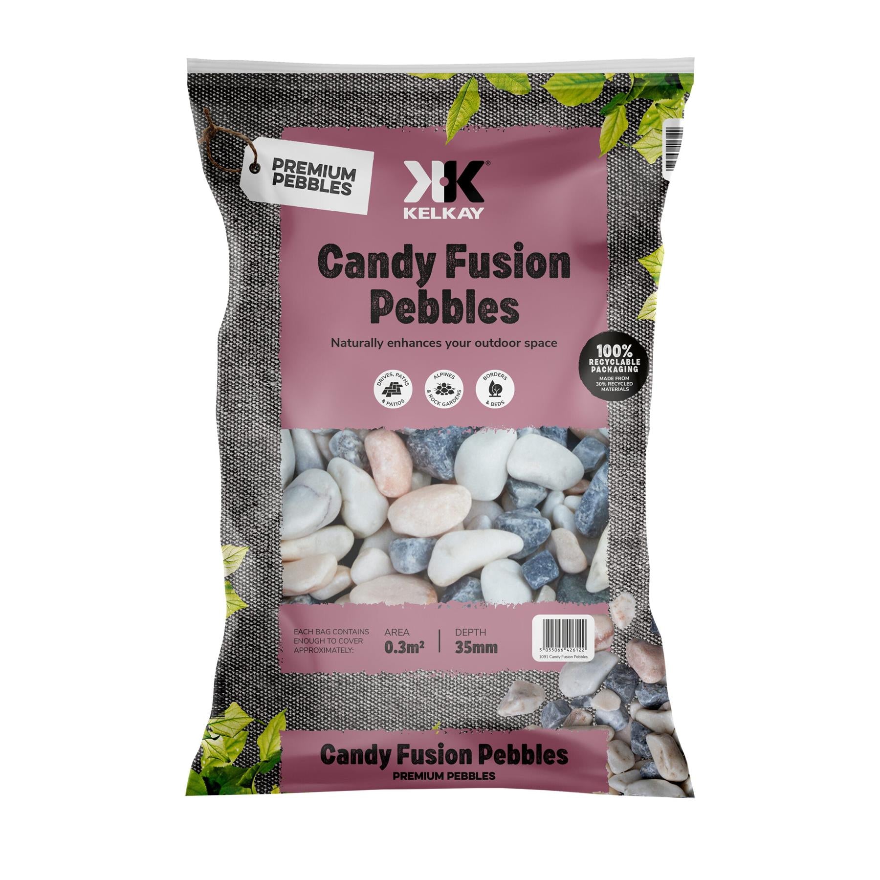 Kelkay 7091 Candy Fusion 25-40mm Pebbles Bulk Bag