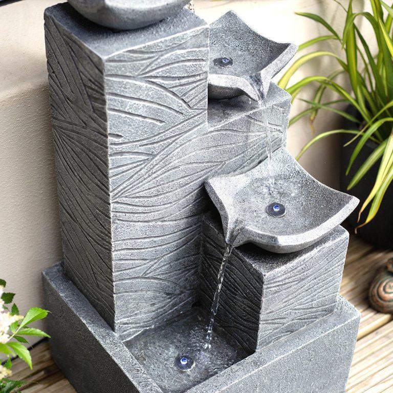 La Hacienda 45308L Jackson Pours Water Feature Incl LEDs