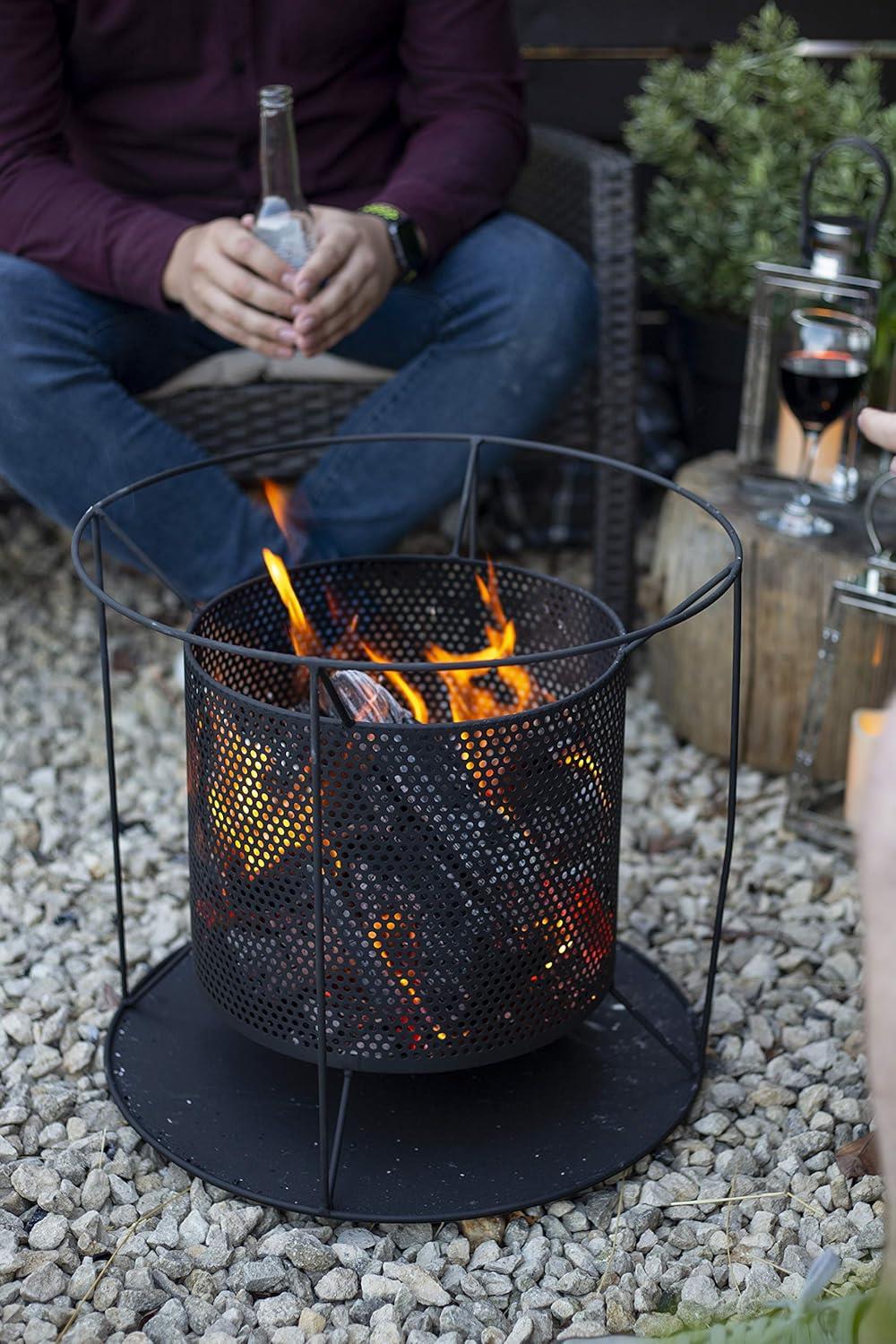 La Hacienda 56301 Kora Round Mesh Firepit