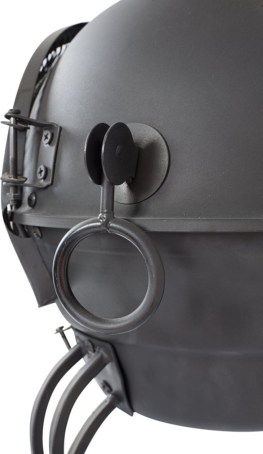 La Hacienda 56061 B Murcia Medium Steel Chimenea With Grill