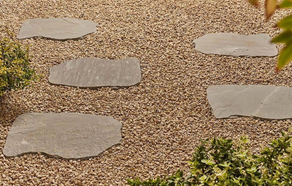 Kelkay Natural Random Stepping Stone 400 x 300mm or 600 x 400mm Charcoal, Lakefell
