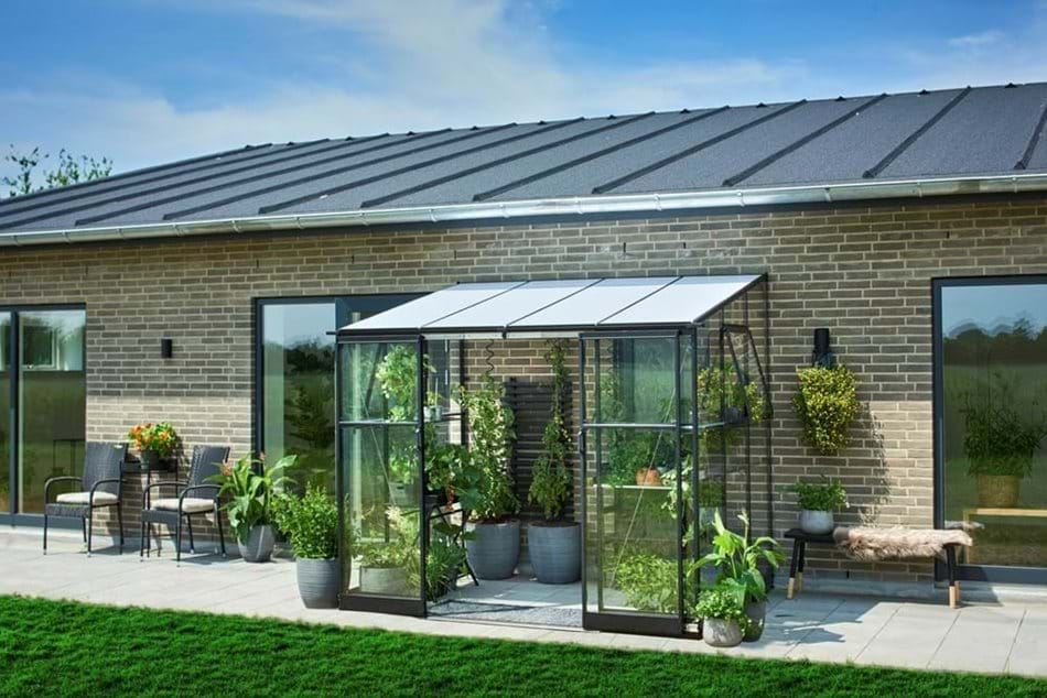 Halls QUBE Lean-to 68 6ft x 8ft Greenhouse