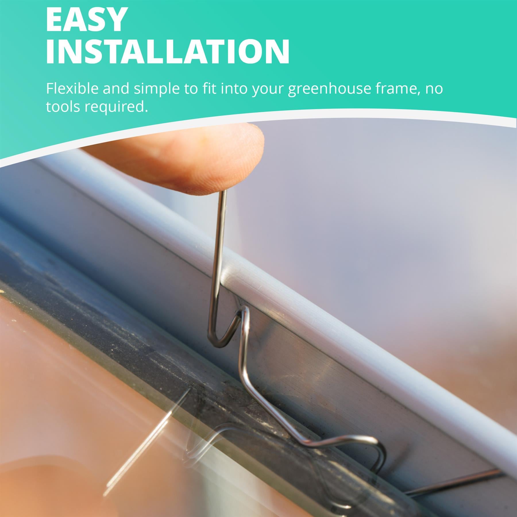 Greenhouse Glass W Clips 50/100