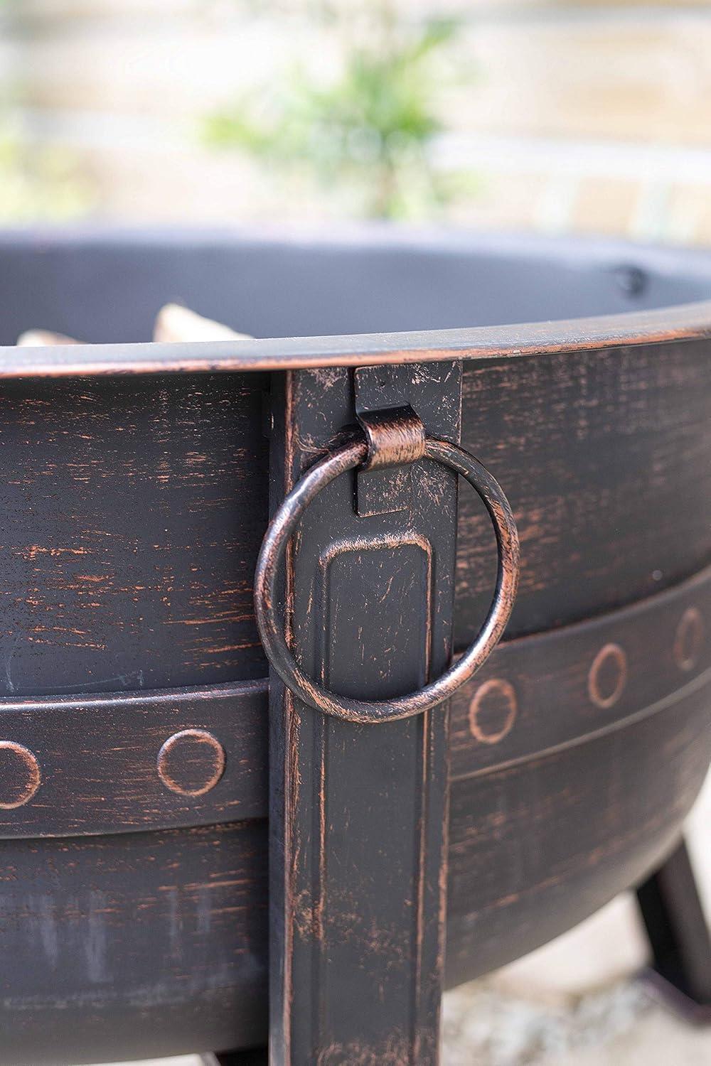 La Hacienda 58528 Brava Steel Banded Firepit