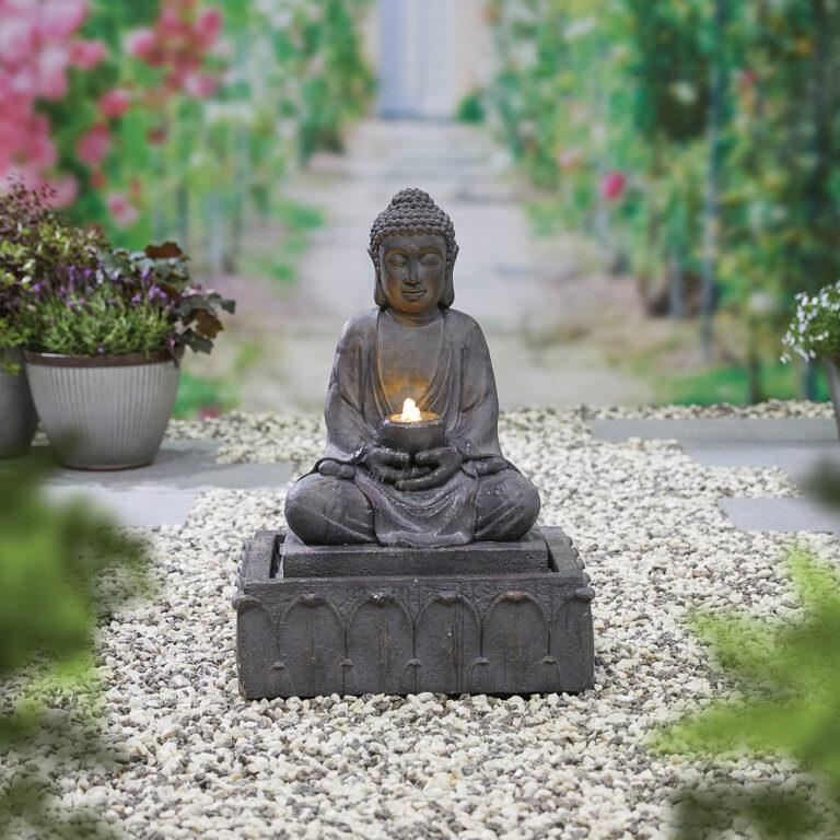 La Hacienda 45246L Serenity inc LEDs Water Feature