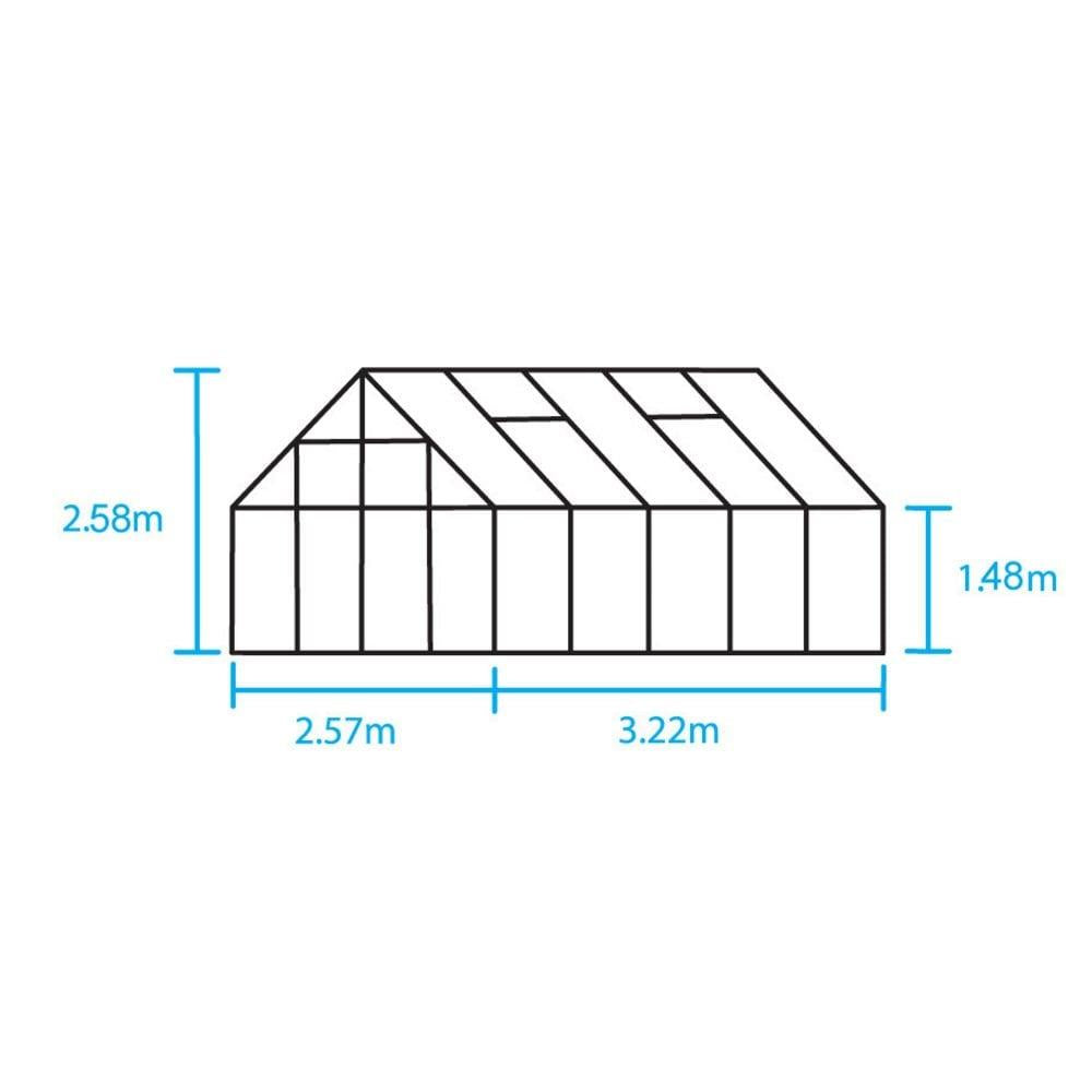 Halls Magnum 810 Greenhouse 8 x 10 ft