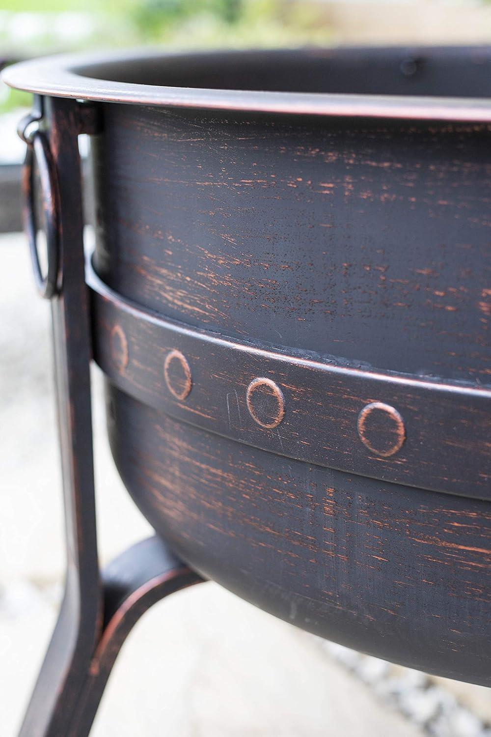 La Hacienda 58528 Brava Steel Banded Firepit