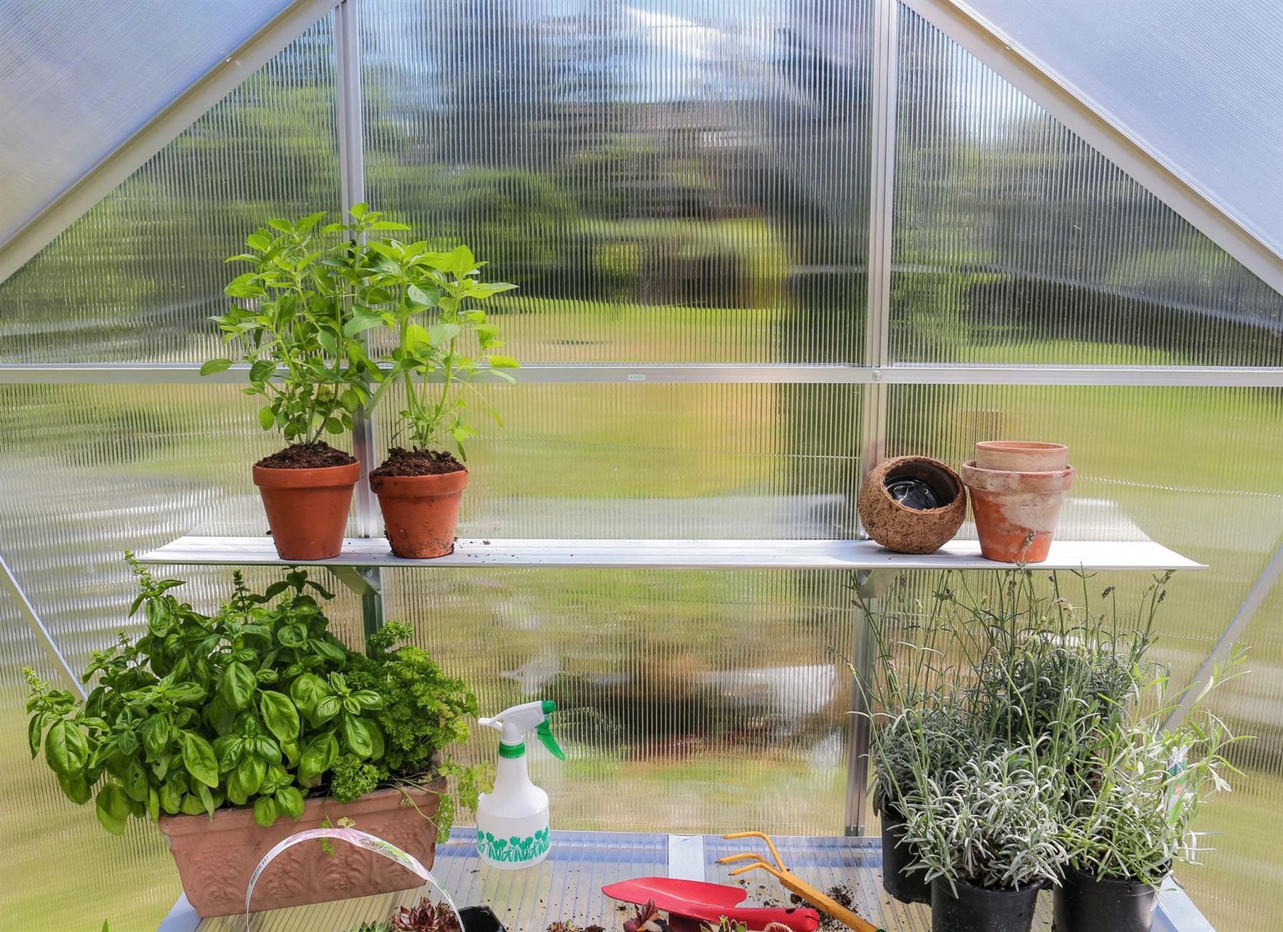 Aluminium Shelf - For mounting on the Wall - L121.5 x W15 cm