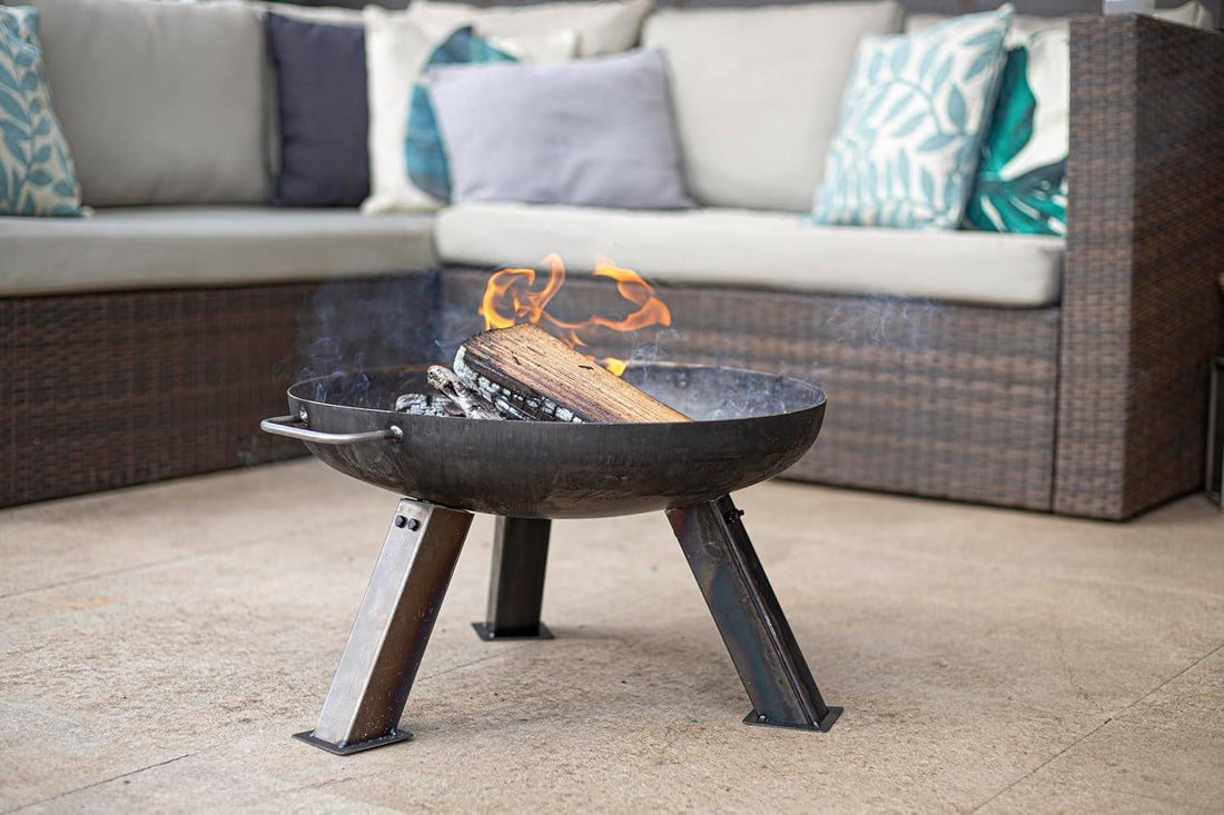 La Hacienda 55575 Pittsburgh Small Industrial Heavy Duty Steel Firepit