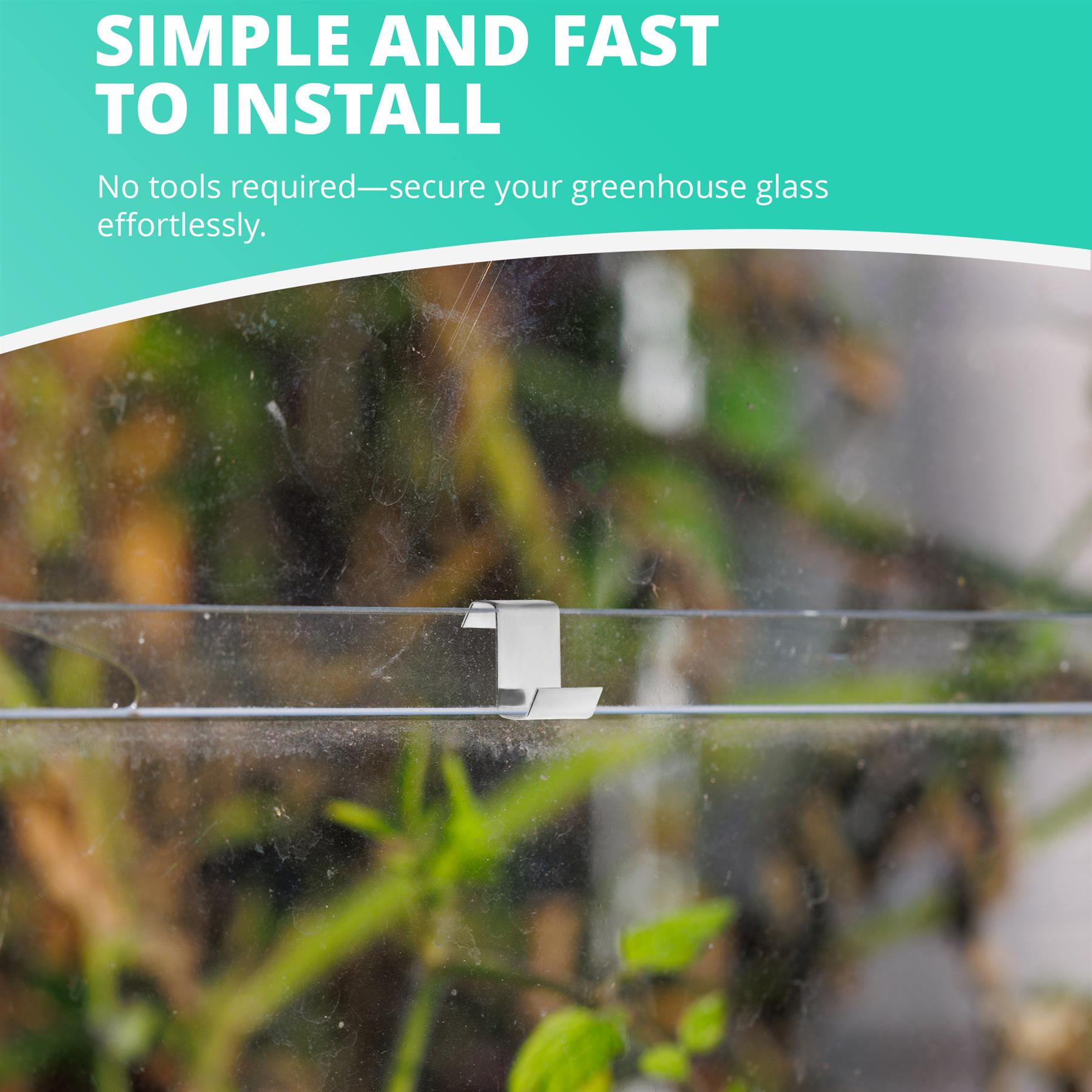 Greenhouse Repair Kit - W clips, Z Clips, Cruciform Nuts & Bolts - 50/100 Each