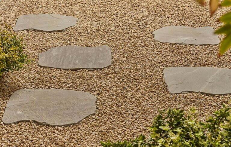 Kelkay Natural Random Stepping Stone 400 x 300mm or 600 x 400mm Charcoal, Lakefell