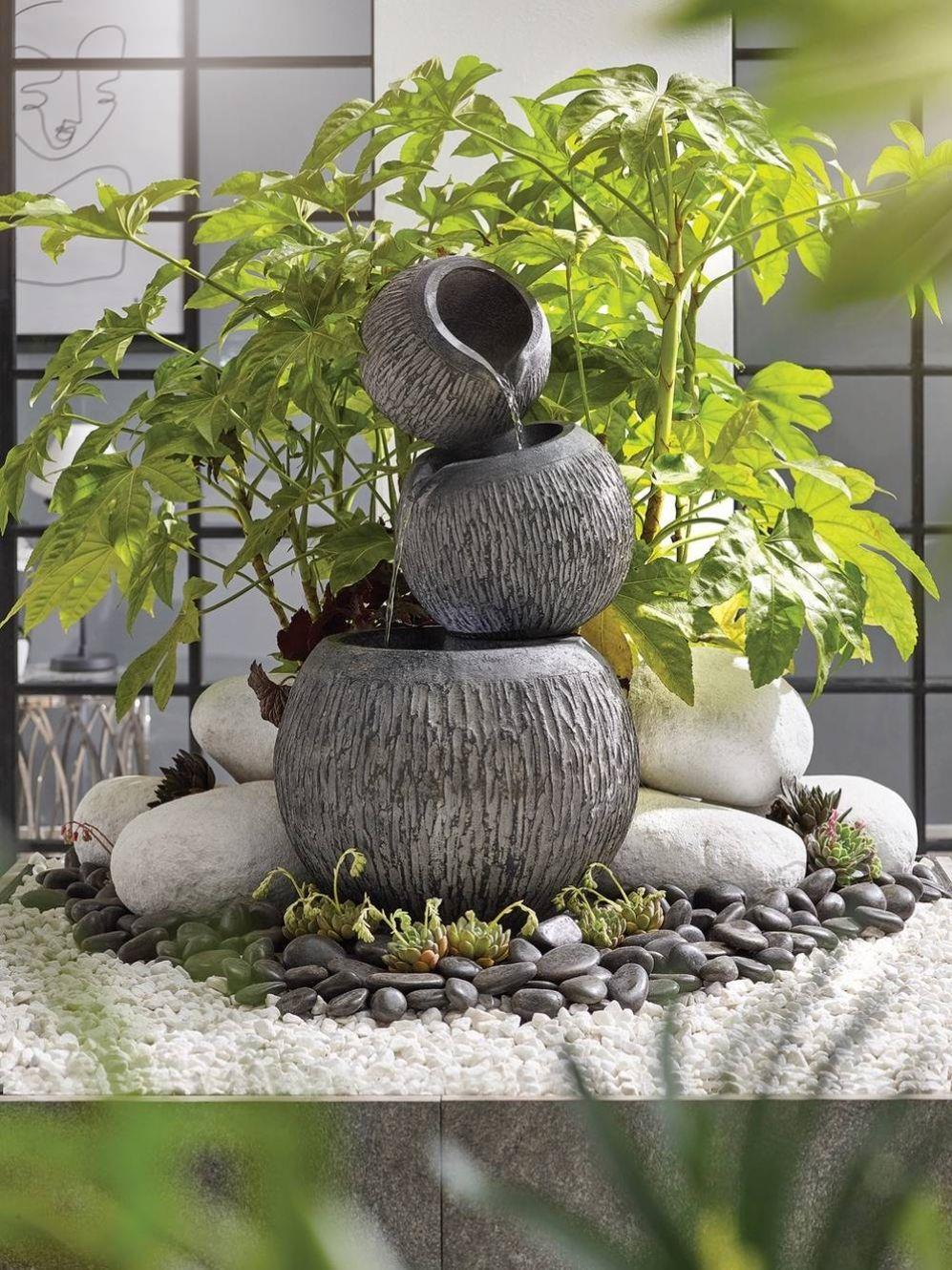 La Hacienda 45220L Illusion Falls inc LED Water Feature