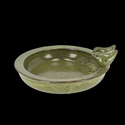Esschert Design FB489 Green Round Bird Bath