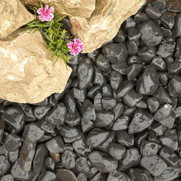 Kelkay 7090 Onyx Black Cobbles Cobbles Bulk Bag