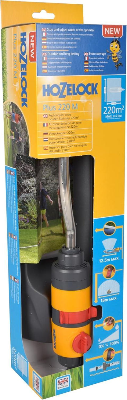 Hozelock 100-100-250 Rectangular Sprinkler Plus 220 M