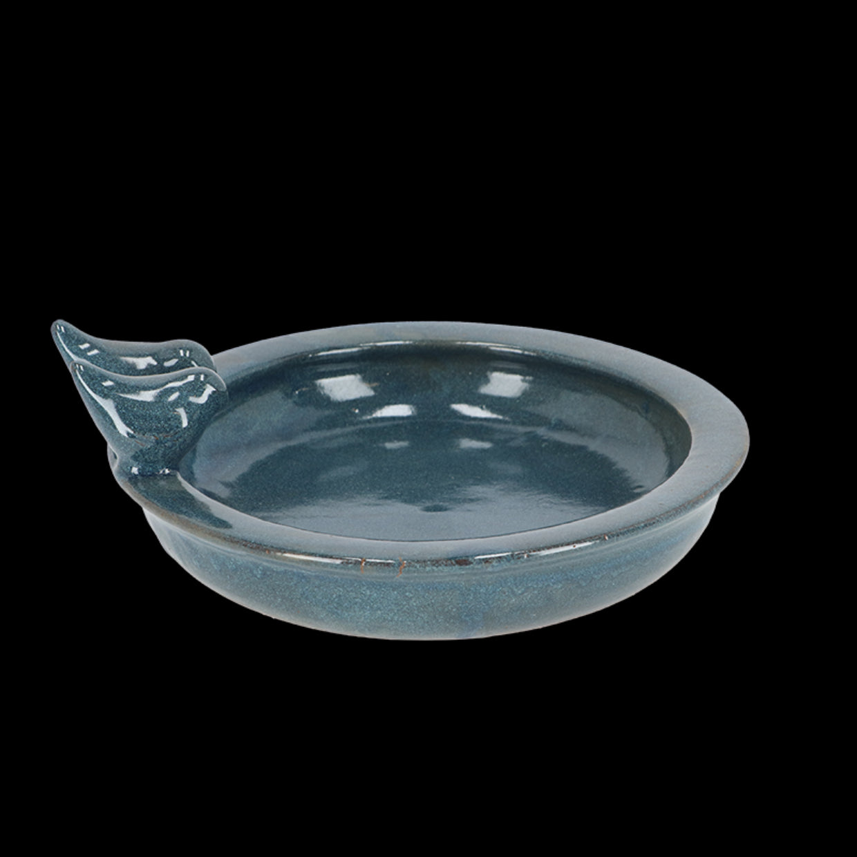 Esschert Design FB488 Petrol Round Bird Bath Blue