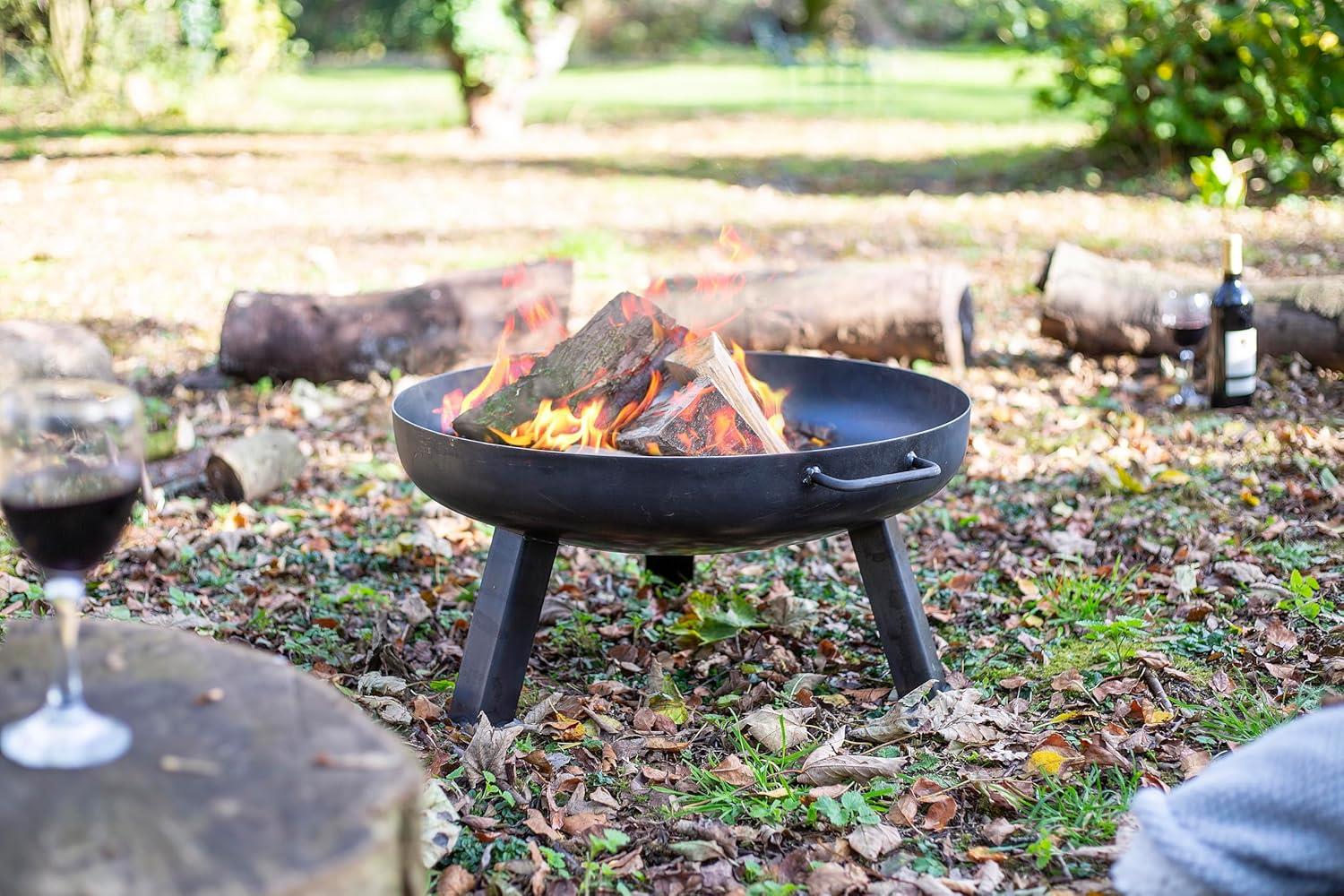 La Hacienda 55575 Pittsburgh Small Industrial Heavy Duty Steel Firepit