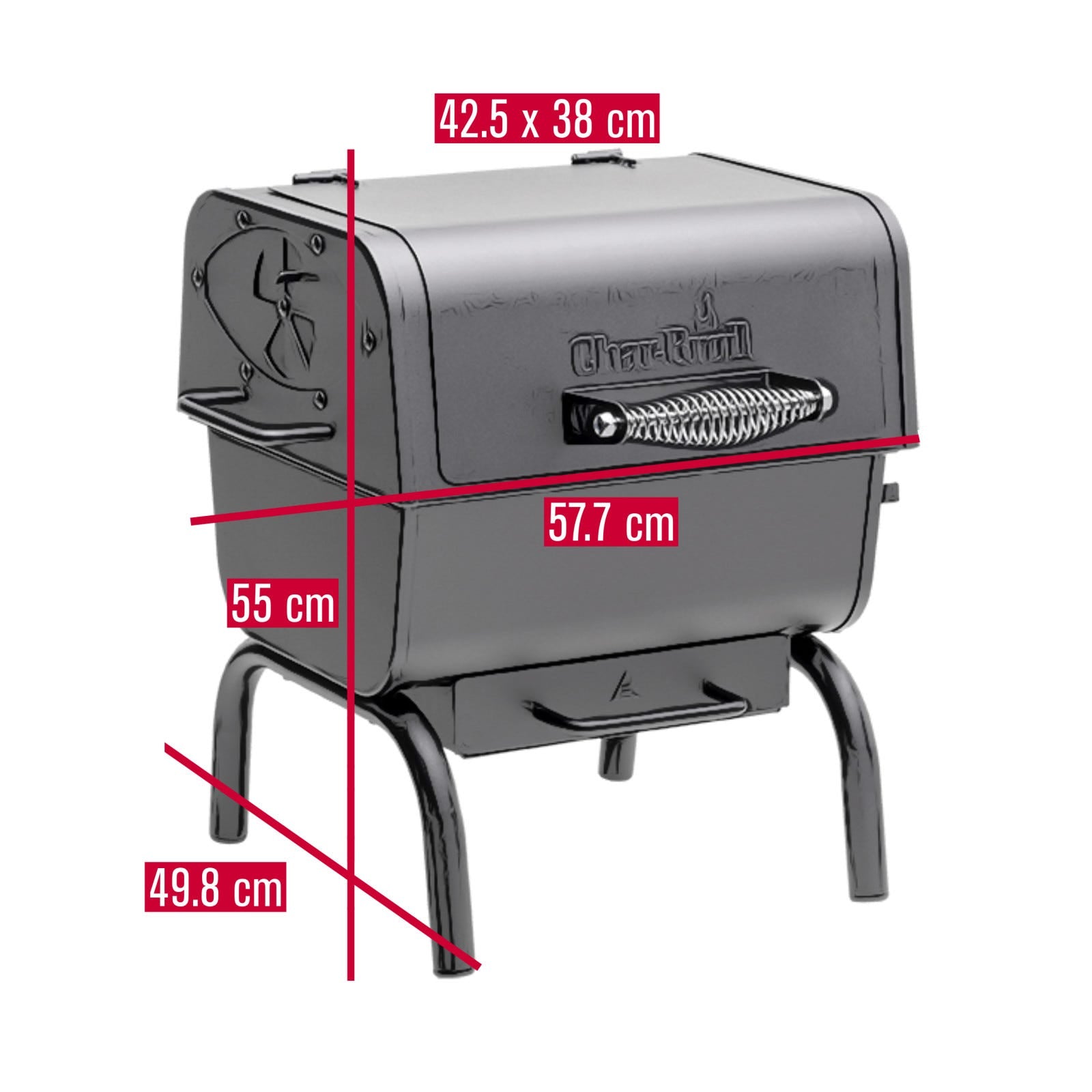 Char-Broil Charcoal 2GO dimensions and specifications