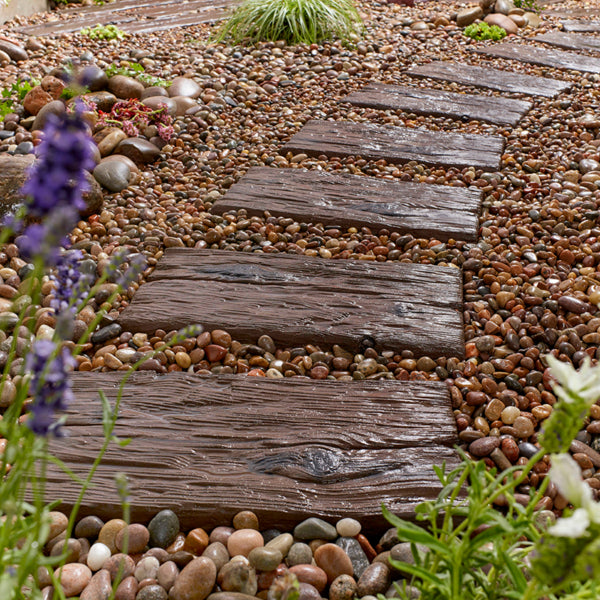 Kelkay Logstone Sleeper Paving 450 x 225mm or 675 x 225mm - Brown, Grey - Pack of 46