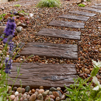 Kelkay Logstone Sleeper Paving 450 x 225mm or 675 x 225mm - Brown, Grey - Pack of 46