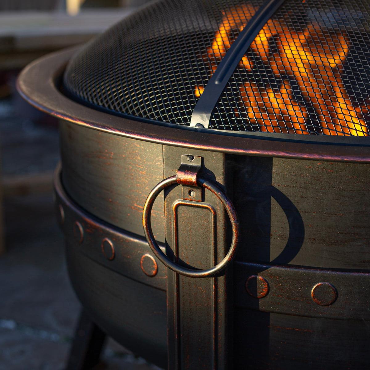 La Hacienda 58528 Brava Steel Banded Firepit