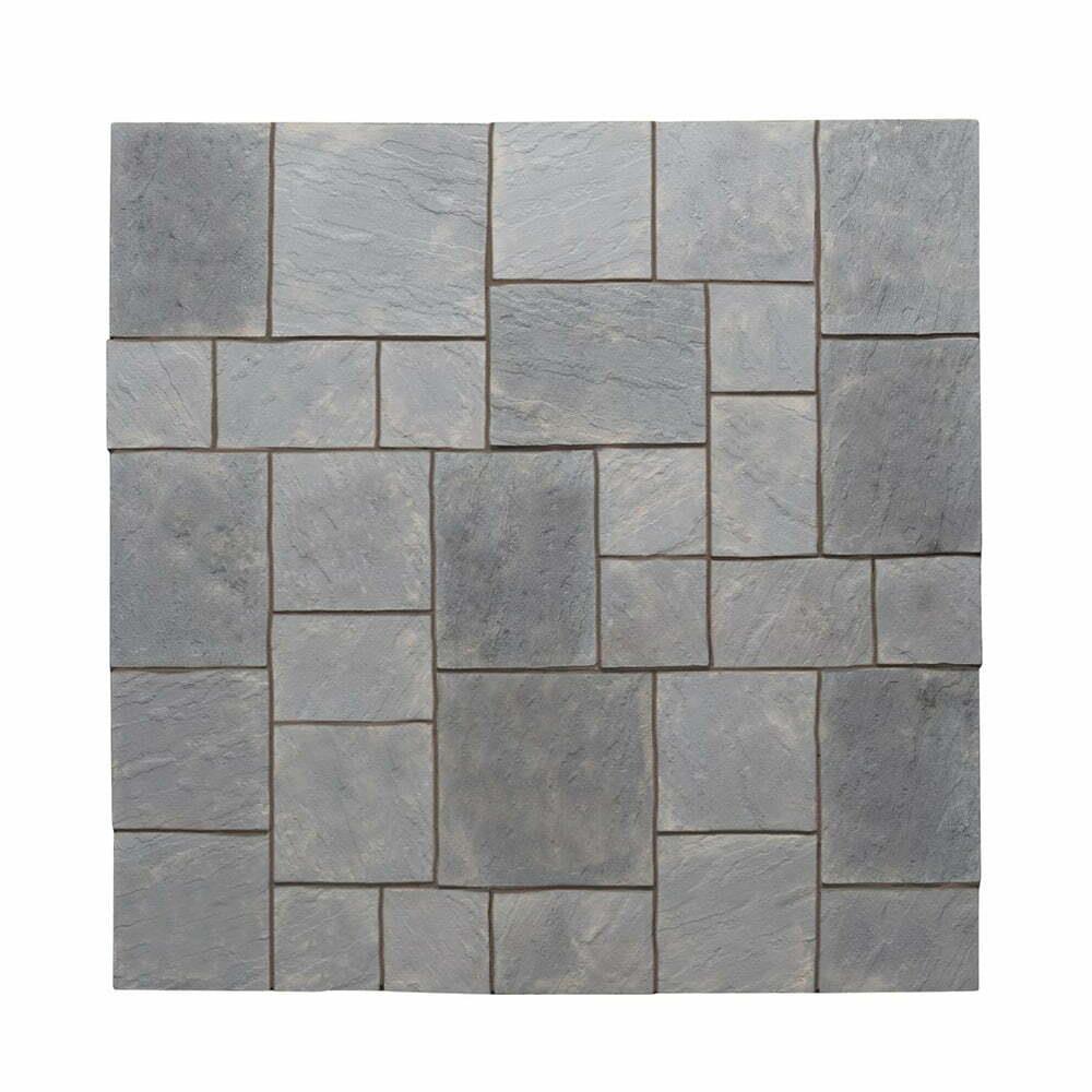 Kelkay Abbey Paving Random Patio Kit 5.16 m² or 9 m² - Antique, Graphite, York Gold
