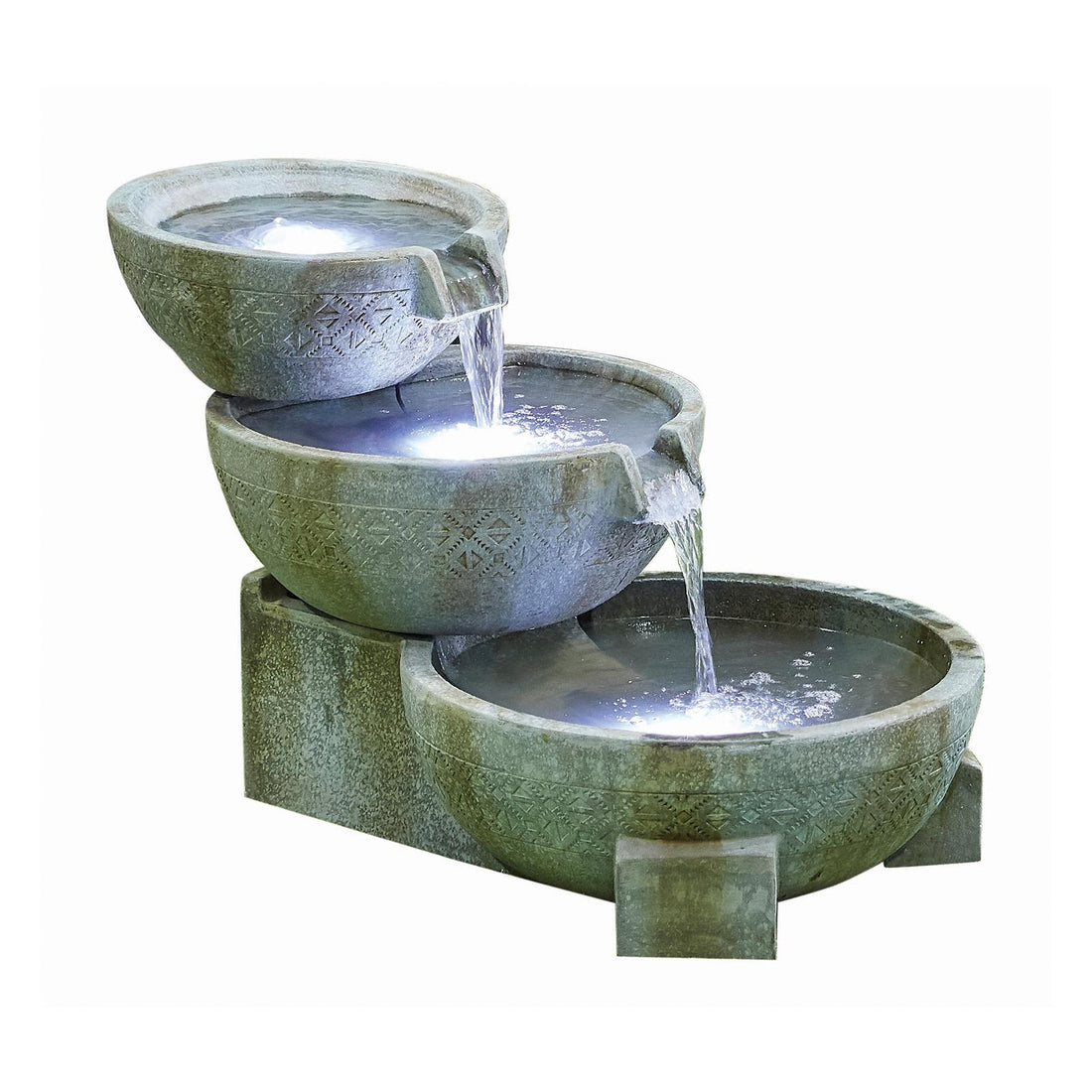 La Hacienda 44012L Oasis inc LEDs Water Feature