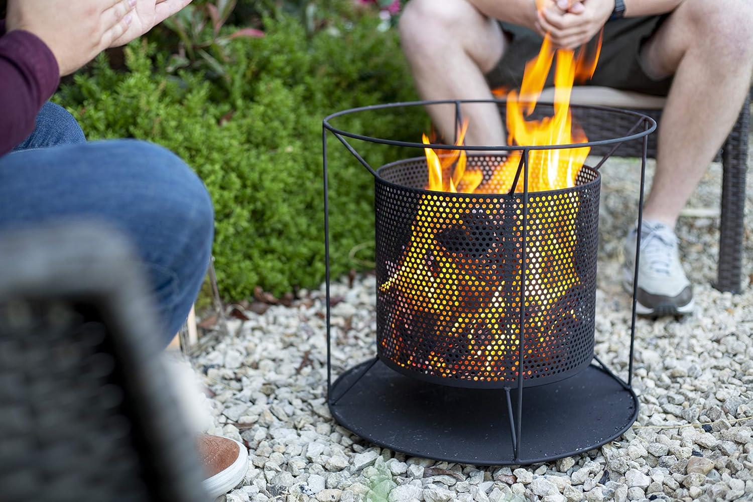 La Hacienda 56301 Kora Round Mesh Firepit