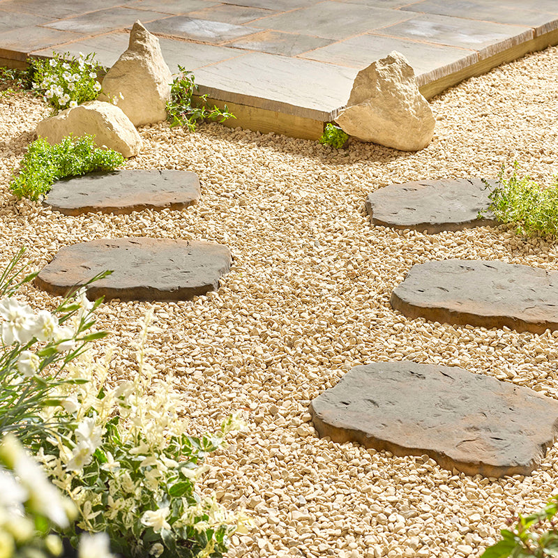 Kelkay Random Stepping Stone 400 x 300mm or 550 x 400mm - Graphite, York Gold, Antique, Weathered Stone - Pack of 56