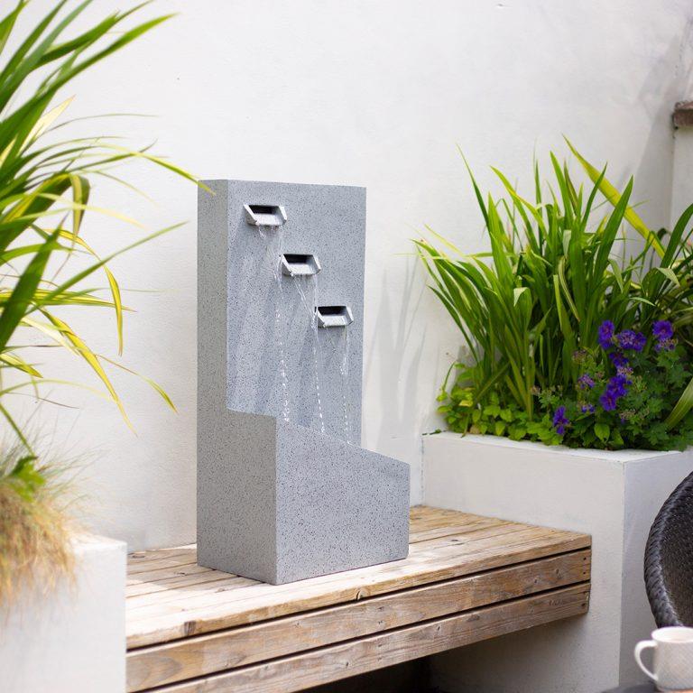 La Hacienda 45305L Trinity Falls Water Feature Incl LEDs