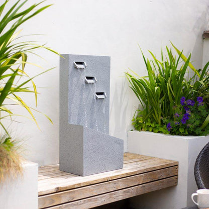 La Hacienda 45305L Trinity Falls Water Feature Incl LEDs